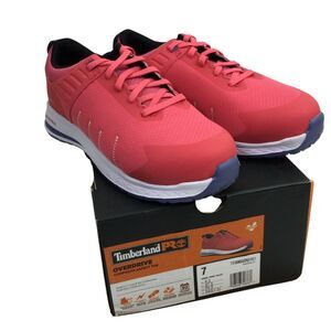 Timberland Womans PRO Overdrive Composite Sneakers Safety Toe Pink Size US 7 NWB